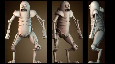 3D модель Крысиный Воин Огурчик Рик (STL)