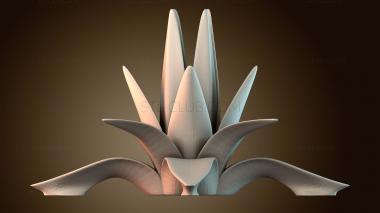 3D модель Стилизованный растительный дизайн (STL)