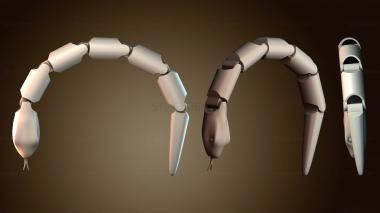 3D модель Сегментированная роботизированная рука (STL)