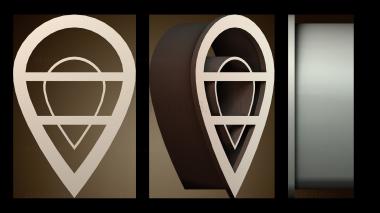 3D модель Дизайн маркера местоположения (STL)