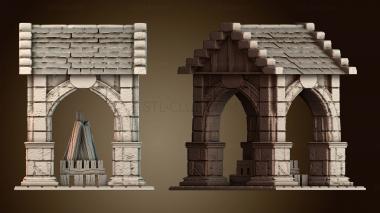 3D модель Декоративный каменный камин (STL)