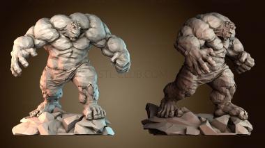 3D модель Низкополигональная модель Халка (STL)