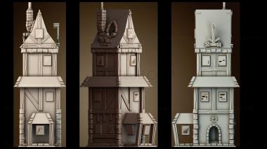 3D модель Причудливый дизайн дома (STL)