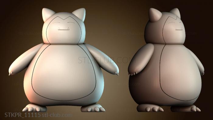 Статуэтки упрощенные Снорлакс Покемон