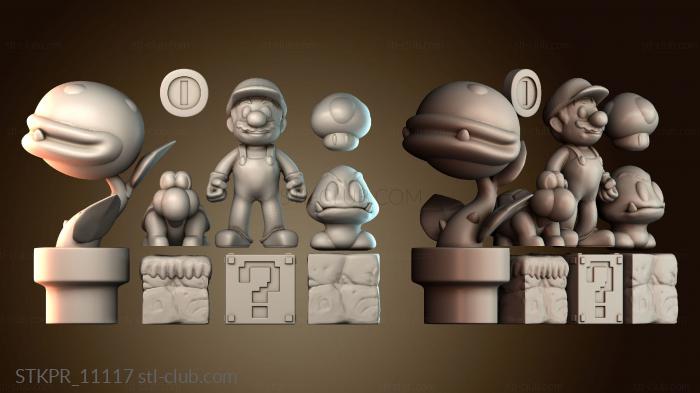 Статуэтки упрощенные Мир Супер Марио