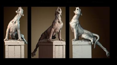 3D модель Статуя пантеры у фонтана Жюля Анспаха (STL)