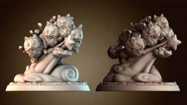 3D модель Померанский шпиц, волшебный рой (STL)