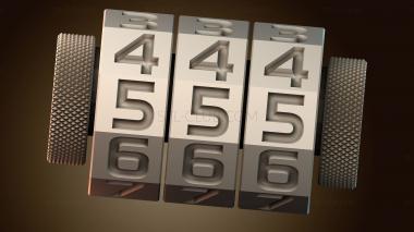 3D модель Механический счетчик чисел (STL)