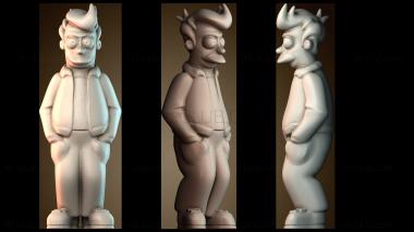 3D модель Филип Дж. Фрай Футурама (STL)