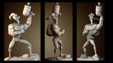 3D модель Земляной червь Джим (STL)