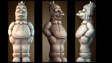 3D модель Дедушка Симпсон (STL)
