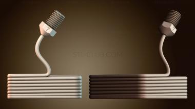 3D модель Конструкция с закрученным винтом (STL)