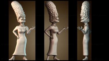 3D модель Мардж Симпсон (STL)
