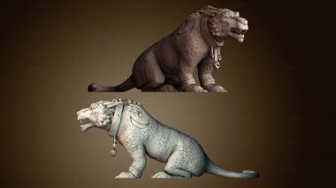 3D модель Форма кошки ночного эльфа друида (STL)