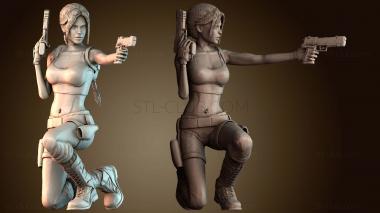 3D модель Лара Крофт из Tomb Raider III, костюм Невады (STL)