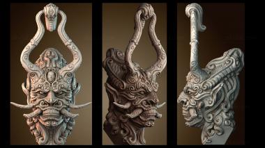 3D модель Голова демона Они (STL)