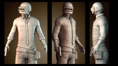 3D модель Playerunknowns Battlegrounds (STL)