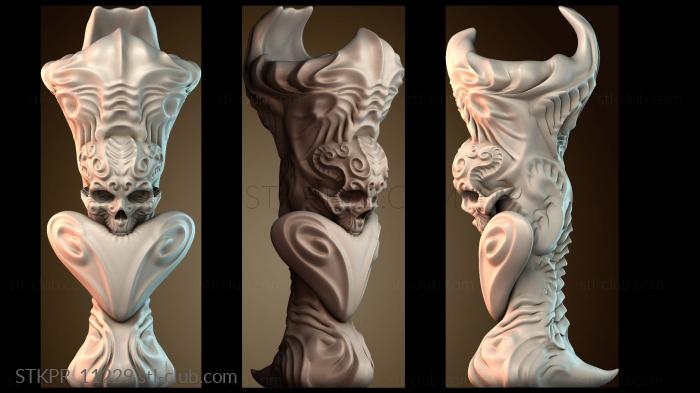 Статуэтки упрощенные Сложная скульптура черепа