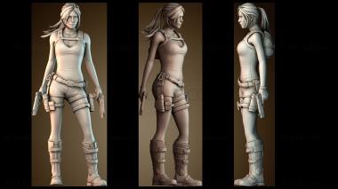 3D модель Мисс Лара Крофт (STL)