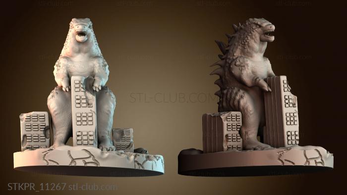 Статуэтки упрощенные Годзилла