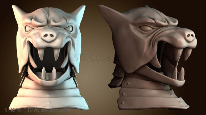 Статуэтки упрощенные Скульптура «Маска волка»