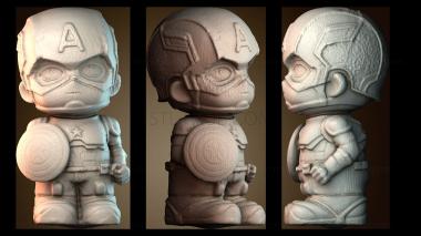 3D модель Капитан Америка (STL)