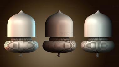 3D модель Большие контейнеры для желудей Музыкальный шейкер (STL)