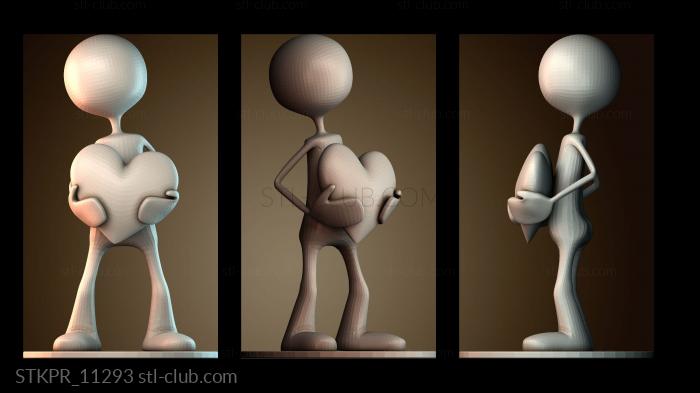 Статуэтки упрощенные MrSub с сердцем