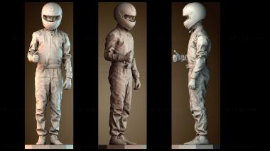 3D модель Гонщик в шлеме (STL)