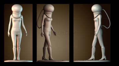 3D модель Broken Bells — Межгалактическая девушка (STL)