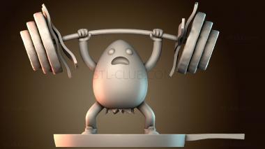 3D модель Выброс яйца тяжеловеса (STL)