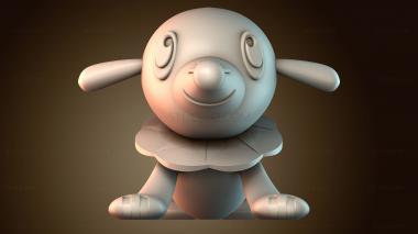 3D модель Попплио Покемон (STL)