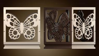 3D модель Подсвечник для чайной свечи Бабочка (STL)