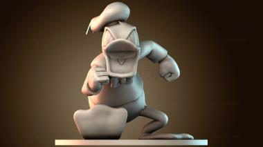 3D модель Дональд Дак злится (STL)