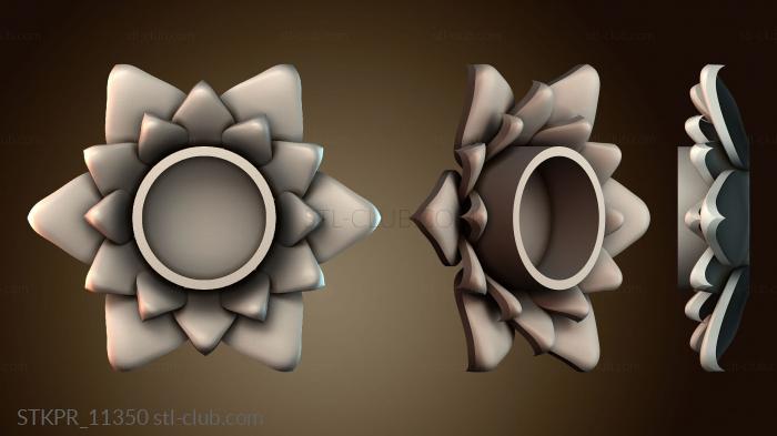 Статуэтки упрощенные Подсвечник в форме цветка