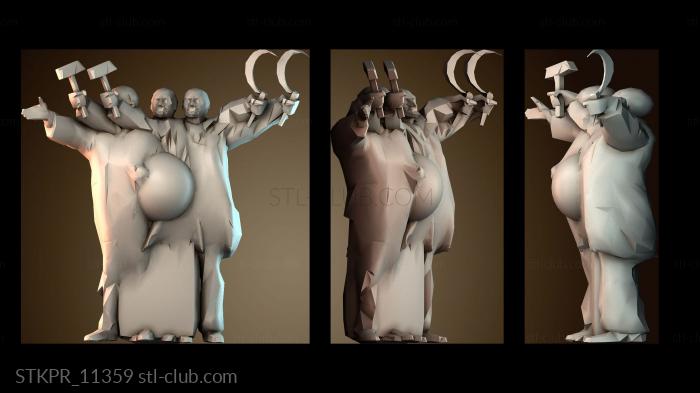 Статуэтки упрощенные Ленин Цербер