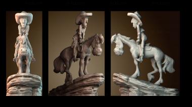 3D модель Счастливчик Люк (STL)