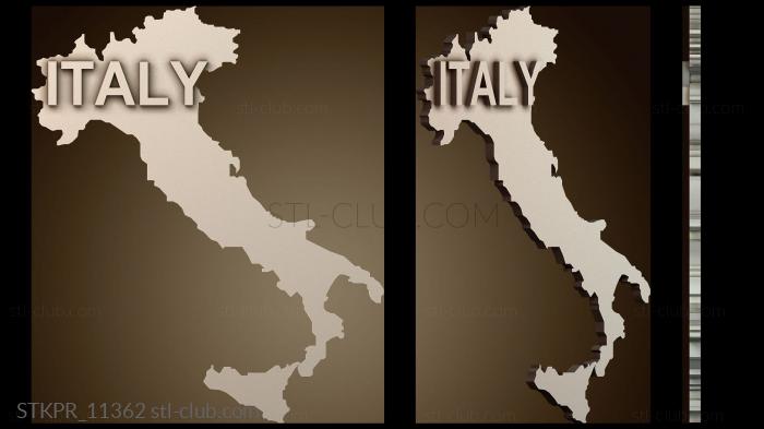 Статуэтки упрощенные Карта Италии