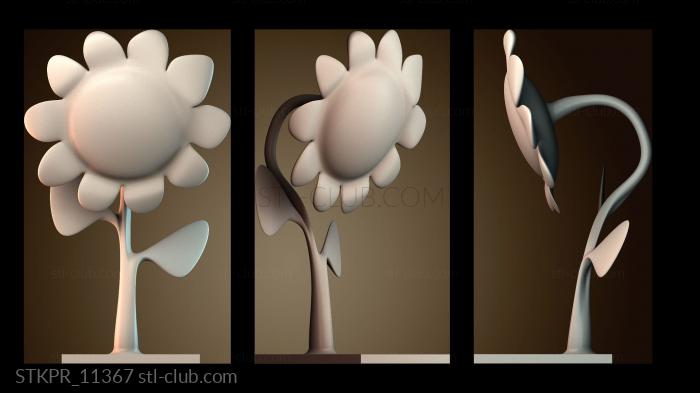 Статуэтки упрощенные Стоящий подсолнух