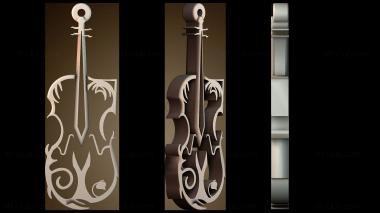 3D модель Серьга в виде скрипки (STL)