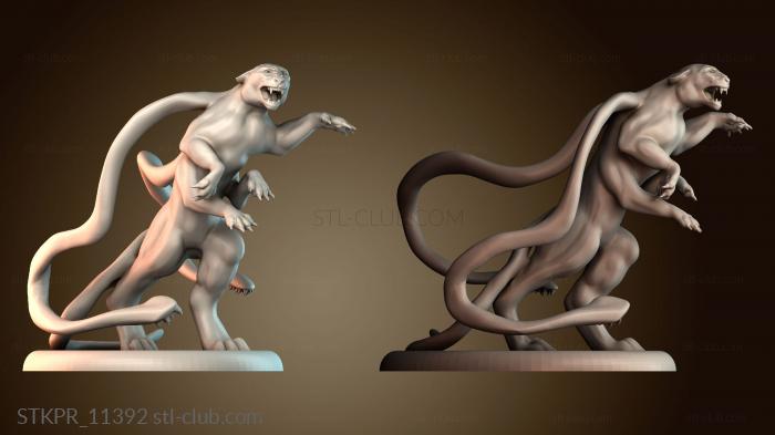 Статуэтки упрощенные Вытесняющий зверь