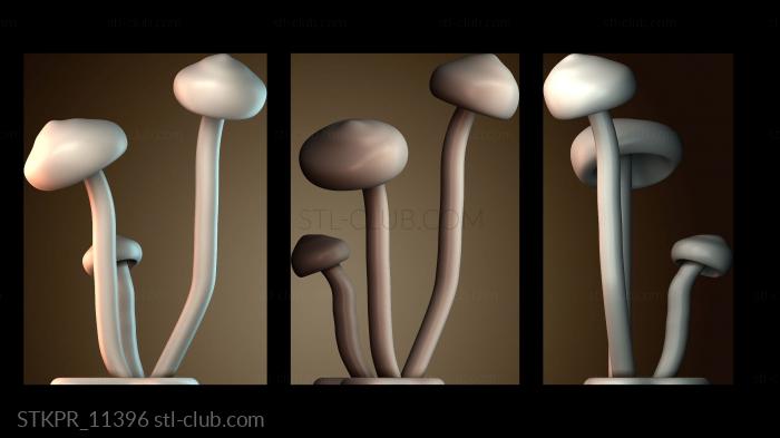 Статуэтки упрощенные Светящиеся грибы