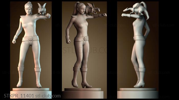 Статуэтки упрощенные Китти Прайд и Локхид — Люди Икс