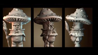 3D модель Грибной волшебник (STL)