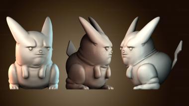 3D модель Разозлённый Пикачу (STL)