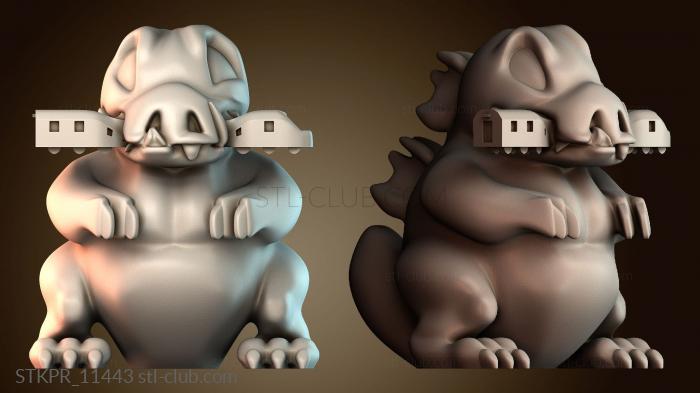 Статуэтки упрощенные Годзилла