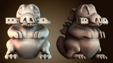 3D модель Годзилла (STL)