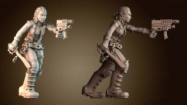 3D модель Женщина уличный самурай (STL)