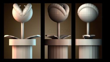 3D модель Растение Пиранья (STL)