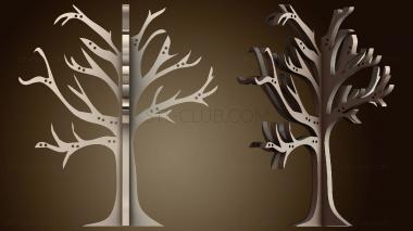 3D модель Держатель для сережек в виде дерева (STL)